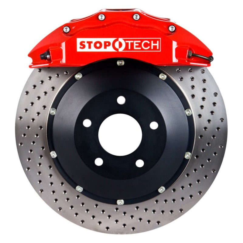 StopTech 00-03 BMW M5 Front Big Brake Kit 2pc Rotor Red Caliper / Slotted Rotor