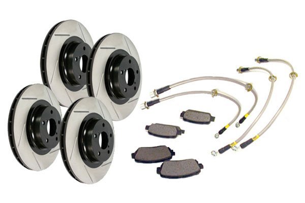 StopTech 2008 Mitsubishi Lancer EVO Front Slotted Sport Brake Kit