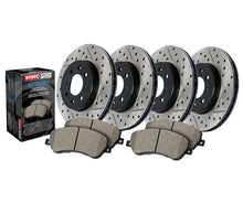 Load image into Gallery viewer, StopTech 10-12 Chevy Camaro SS Four Wheel Drilled &amp; Slotted Sport Brake Ki
