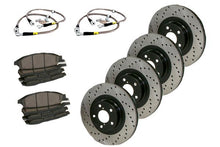Load image into Gallery viewer, StopTech 6/02-08 Nissan 350Z Brembo Brakes Slotted Sport Brake Kit