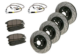 StopTech 6/02-08 Nissan 350Z Brembo Brakes Four Wheel Slotted Sport Brake Kit