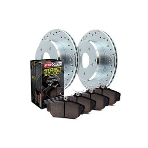 StopTech 06-11 Honda Civic EX/Si Coupe / 07-11 Civic EX/SI Sedan Drilled & Slotted Sport Brake Kit