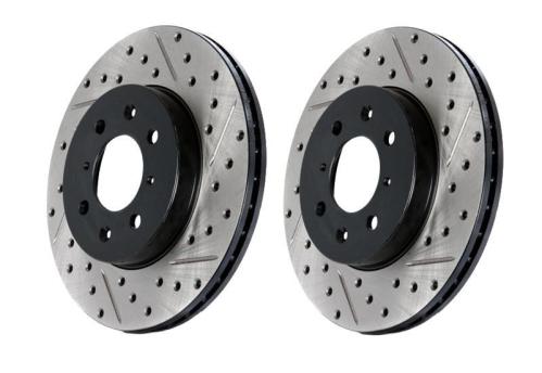 StopTech 6/02-05 Nissan 350Z / 8/02-04 Infiniti G35 Four Wheel Slotted & Drilled Sport Brake Kit