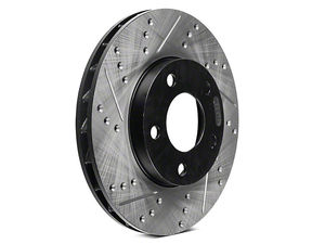 StopTech Select Sport 14-16 Infiniti Q60 Drilled and Slotted Front Right Brake Rotor