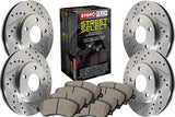 StopTech 05-09 Audi A4 Front and Rear Drilled & Slotted Sport Brake Kit