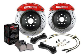 StopTech 89-94 Porsche 911 C2/C4 ST-40 Red Calipers 355x32mm Rotors Zinc Drilled Front Big Brake Kit